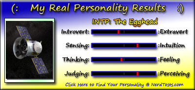 Take the fun personality test @ NerdTests.com.  Click here!