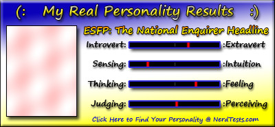 Take the Fun Personality Test @ NerdTests.com