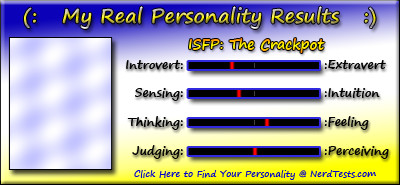 Take the Fun Personality Test @ NerdTests.com