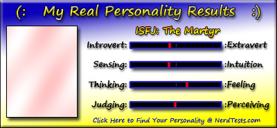 Take the Fun Personality Test @ NerdTests.com