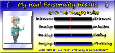 Take the fun personality test @ NerdTests.com. Click here!