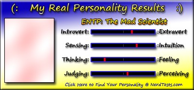 Take the Fun Personality Test @ NerdTests.com