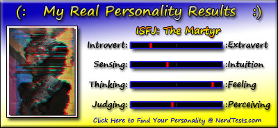 Take the fun personality test @ NerdTests.com.  Click here!