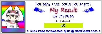 How many kids could you fight? -- Create and Take a Fun Test @ NerdTests.com's User Tests!