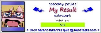 spacehey points -- Make and Take a Fun Test @ NerdTests.com's User Tests!