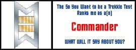 So you want to be a Trekkie? -- Make and Take a Fun Test @ NerdTests.com's User Tests!