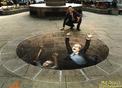 Sidewalk Art: The Well