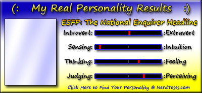 Take the Fun Personality Test @ NerdTests.com