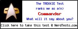 The Trekkie Test -- Create and Take a Fun Test @ NerdTests.com's User Tests!