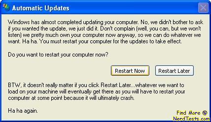 NerdTests.com - Windows Automatic Update
