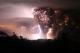 Lightning in volcano cloud